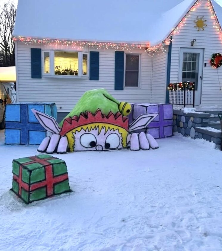 Kurt Dziesinski’s Snow Sculptures: A Holiday Tradition Bringing Cheer to Alpena