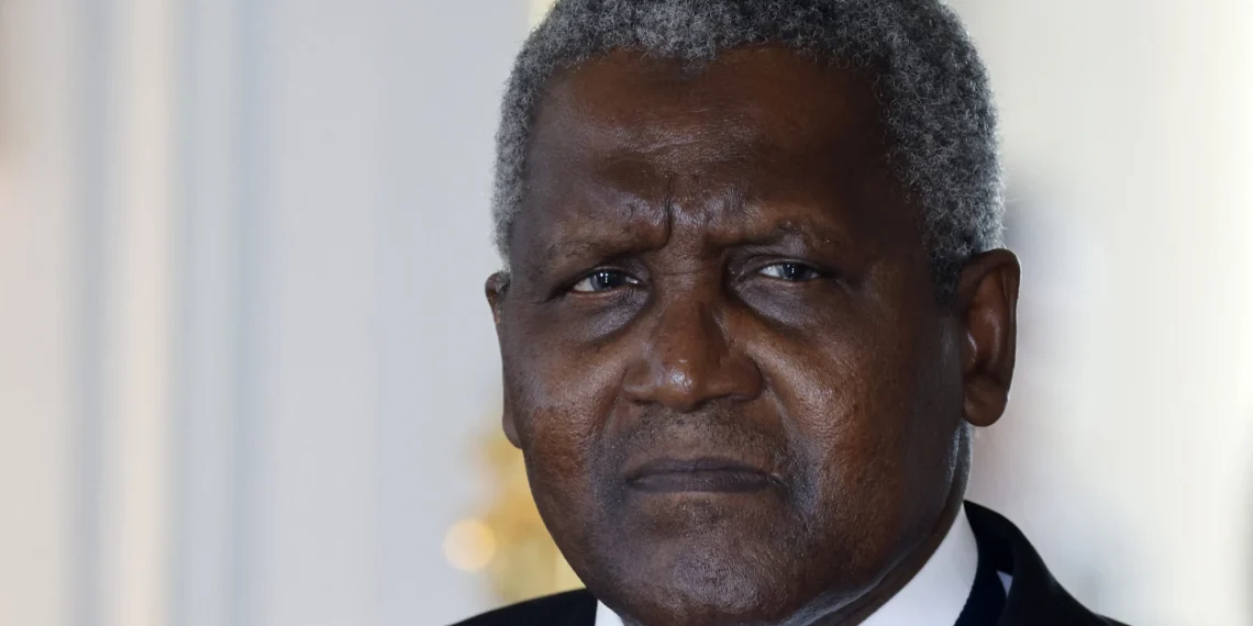 Nigerian billionaire Aliko Dangote. © Ludovic MARIN/POOL/AFP