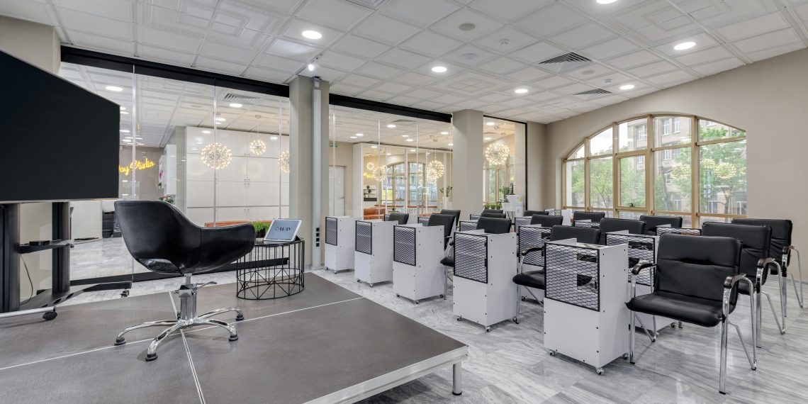 Photo by Max Vakhtbovycn: https://www.pexels.com/photo/black-chairs-and-white-tables-7750138/