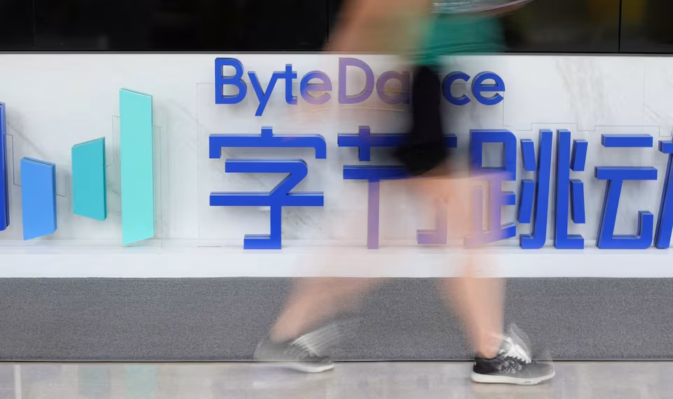 The ByteDance logo is seen at the company's office building in Shanghai, China July 4, 2023. REUTERS/Aly Song/File Photo